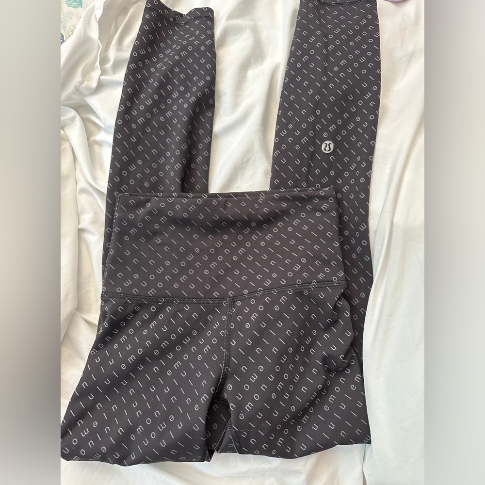 Lululemon Mirrorify Black Wunder Train High Rise Leggings